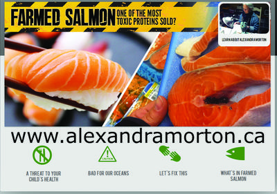 Alexandra Morton's new website reveals what we can do about the multiple threats  to our health & oceans from farmed salmon.  Please visit it to help spread the word!